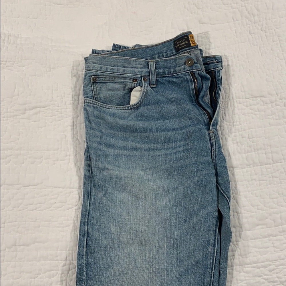 33W 32L Barely Worn JCrew light wash jeans